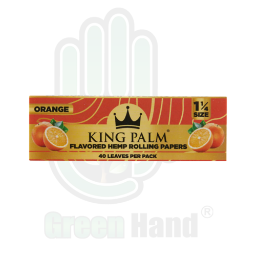 Papel de caamo 1 1/4 King palm Orange