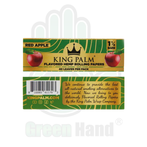 Papel de caamo 1 1/4 King palm Red Apple