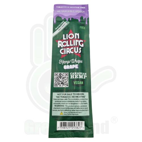 Lion Rolling Circus Hemp Wraps Blunt Sabor (UVA)