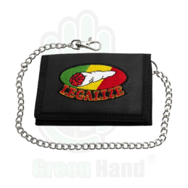 Cartera con cadena "Legalizar/Libertad"