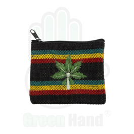 Cartera de fibra de cáñamo "Rasta Leaf"
