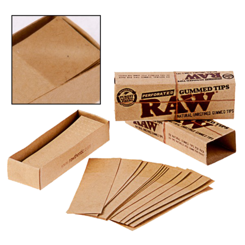 Raw Gummed Tips Perforated